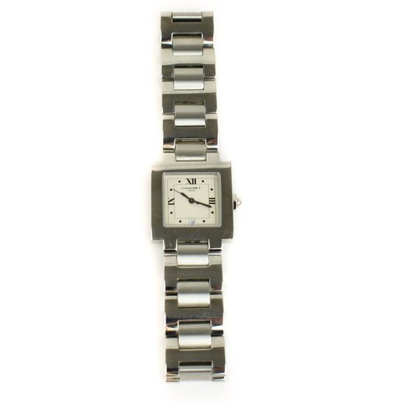 CHAUMET: Silver, Stainless Steel Logo Quartz Watch - Picture 3 of 8